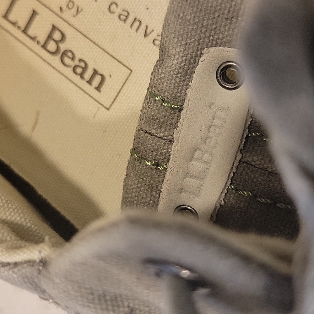 LL Bean Sunwashed Canvas Sneaker EUC Size 8 - Picture 9 of 9
